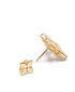 arete Princesa veneciana en oro amarillo de 18kt con diamantes